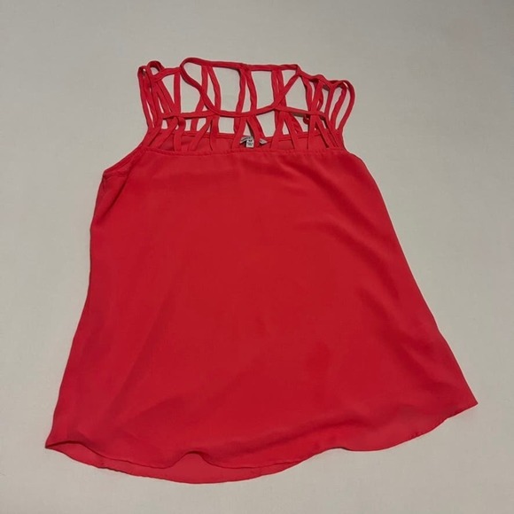 Naked Zebra pink sleeveless strappy blouse M - Picture 2 of 9